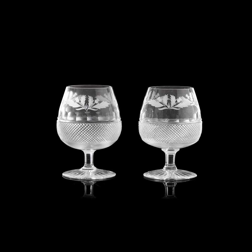 A SUITE OF EDINBURGH CRYSTAL 'THISTLE' PATTERN GLASS 20TH CENTURY - Image 4 of 10