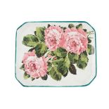 A WEMYSS WARE COMB TRAY 'CABBAGE ROSES' PATTERN, CIRCA 1900