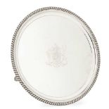 AN IMPRESSIVE REGENCY GEORGE III SALVER JAMES McKAY, EDINBURGH 1818