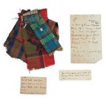 AN INTERESTING GROUP OF 18th CENTURY AND LATER TARTAN FRAGMENTS