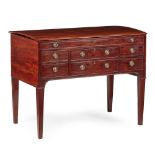 GEORGE III MAHOGANY AND EBONY DRESSING TABLE 18TH CENTURY