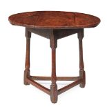 LATE GEORGIAN OAK CRICKET TABLE EARLY 19TH CENTURY, WITH ALTERATIONS
