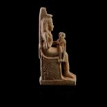 ANCIENT EGYPTIAN AMULET OF ISIS NURSING THE BABY HORUS PTOLEMAIC PERIOD, CIRCA 332–30 B.C