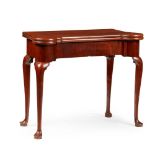 GEORGE II MAHOGANY CARD TABLE MID 18TH CENTURY