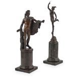 TWO ITALIAN BRONZE GRAND TOUR FIGURES EARLY 20TH CENTURY