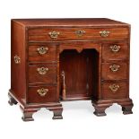 LATE GEORGE II MAHOGANY KNEEHOLE DESK MID 18TH CENTURY