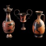 THREE MODERN COPIES OF GREEK VASES MODERN