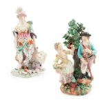 TWO DERBY FIGURES LATE 18TH CENTURY