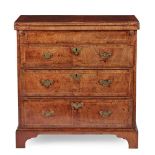 GEORGE II WALNUT BACHELOR'S CHEST OF DRAWERS EARLY 18TH CENTURY