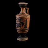 ATTIC BLACK FIGURE LEKYTHOS ATTICA, CIRCA 450-500 B. C.