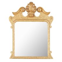 GEORGE II GILTWOOD EASEL MIRROR EARLY 18TH CENTURY