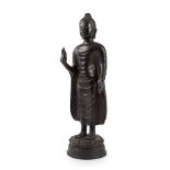 BRONZE FIGURE OF SHAKYAMUNI NEPALESE STYLE