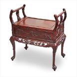 HONGMU PIANO STOOL QING DYNASTY, 19TH CENTURY