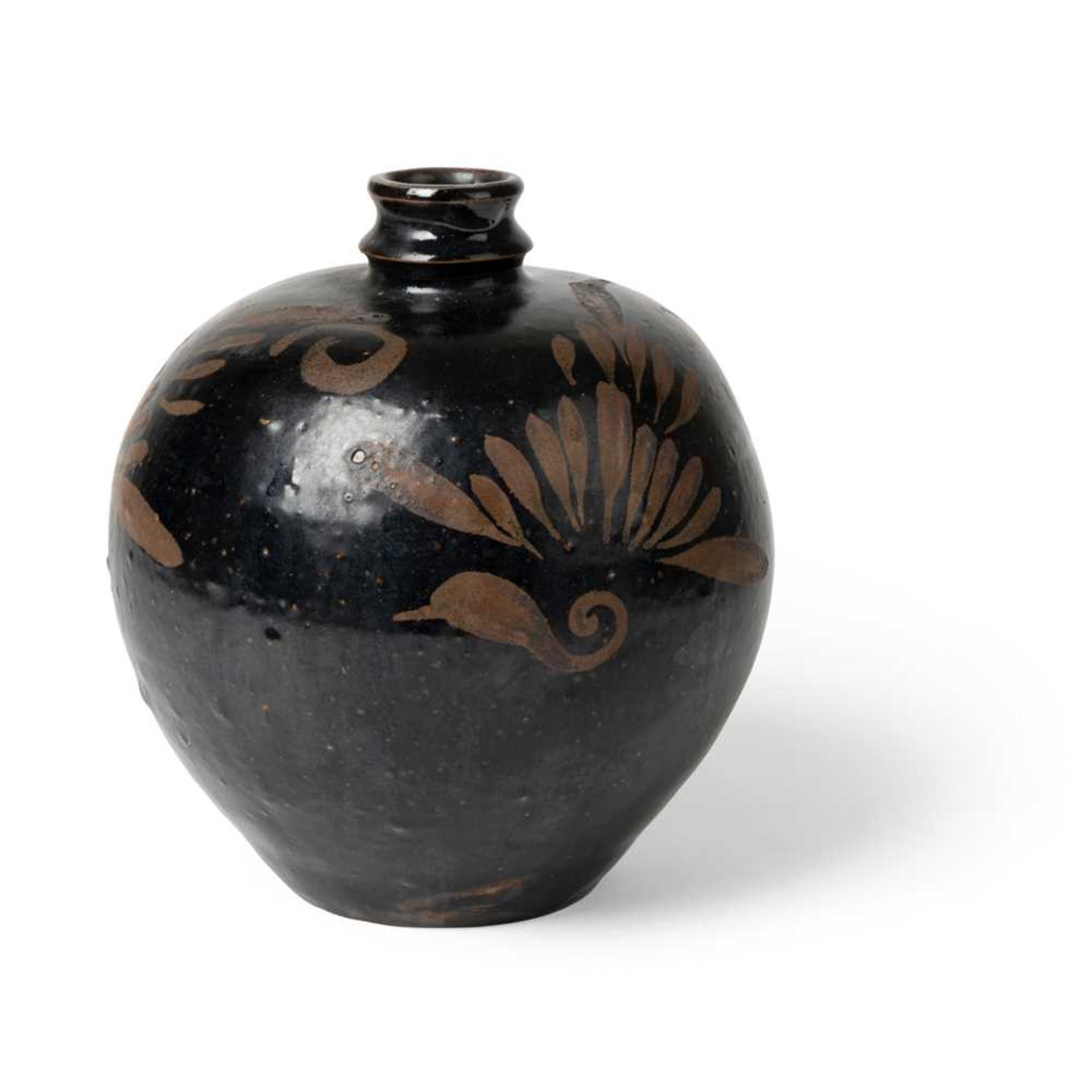 HENAN RUSSET-PAINTED BLACK-GLAZED JAR NORTHERN SONG TO JIN DYNASTY - Image 2 of 2