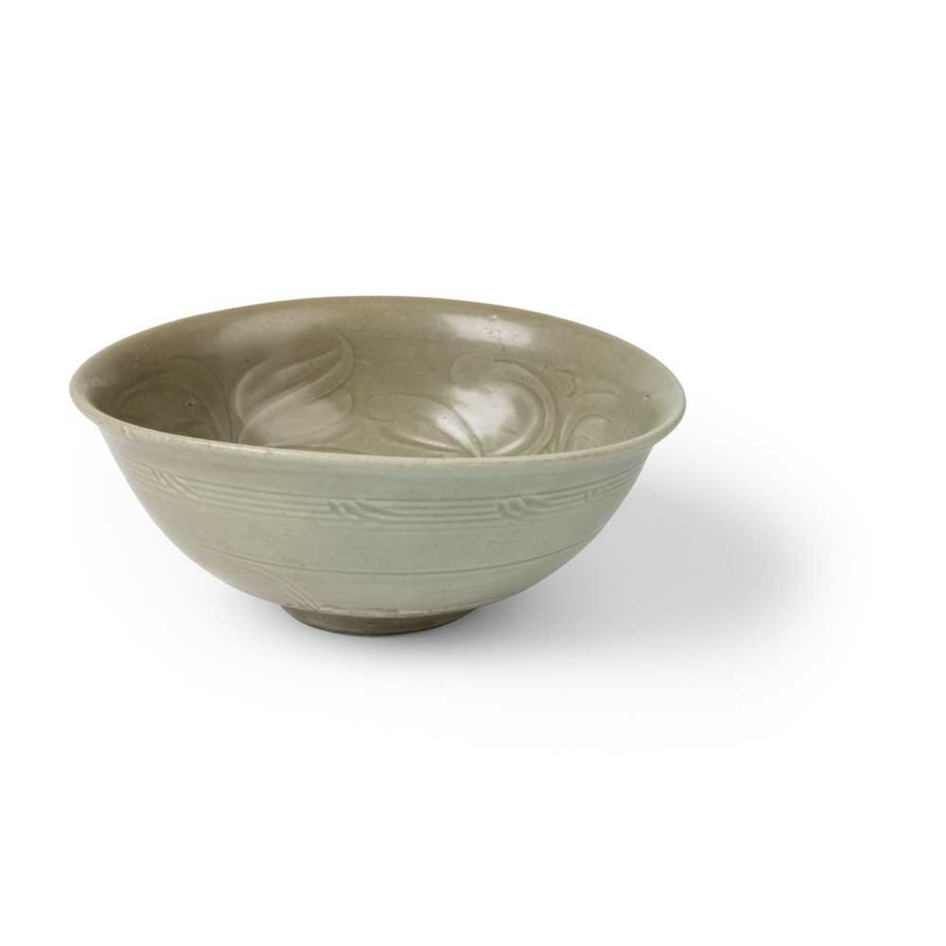 TWO CELADON-GLAZED BOWLS TANG TO YUAN DYNASTY - Image 7 of 10