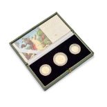 2007 gold proof three coin sovereign collection