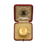 1937 Royal Mint, cased gold coronation medal