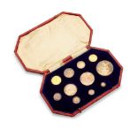 1902 specimen cased short coin set