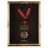 Two framed groups of Russian orders and USA Medals