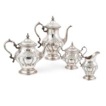 Y An early 20th-century American four-piece tea service