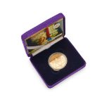 2002 cased proof gold crown £5