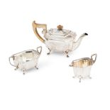 A 1930s Art-Deco three-piece tea-service