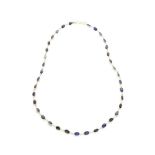 A sapphire necklace