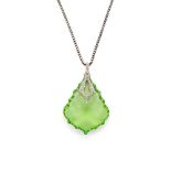 Stephen Webster: A green crystal and cubic zirconia pendant
