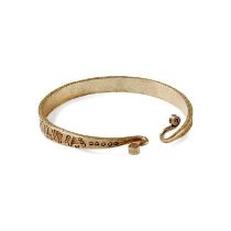 A Viking gold bangle, early 2nd millennium A.D.