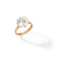 A diamond single-stone ring