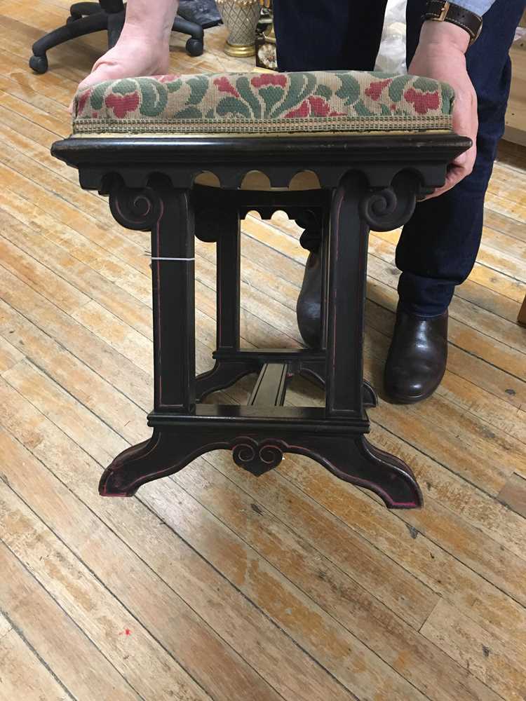 ENGLISH PAIR OF GOTHIC REVIVAL STOOLS, CIRCA 1880 - Image 6 of 14