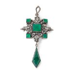 ATTRIBUTED TO SIBYL DUNLOP (1889-1968) ARTS & CRAFTS PENDANT, CIRCA 1960