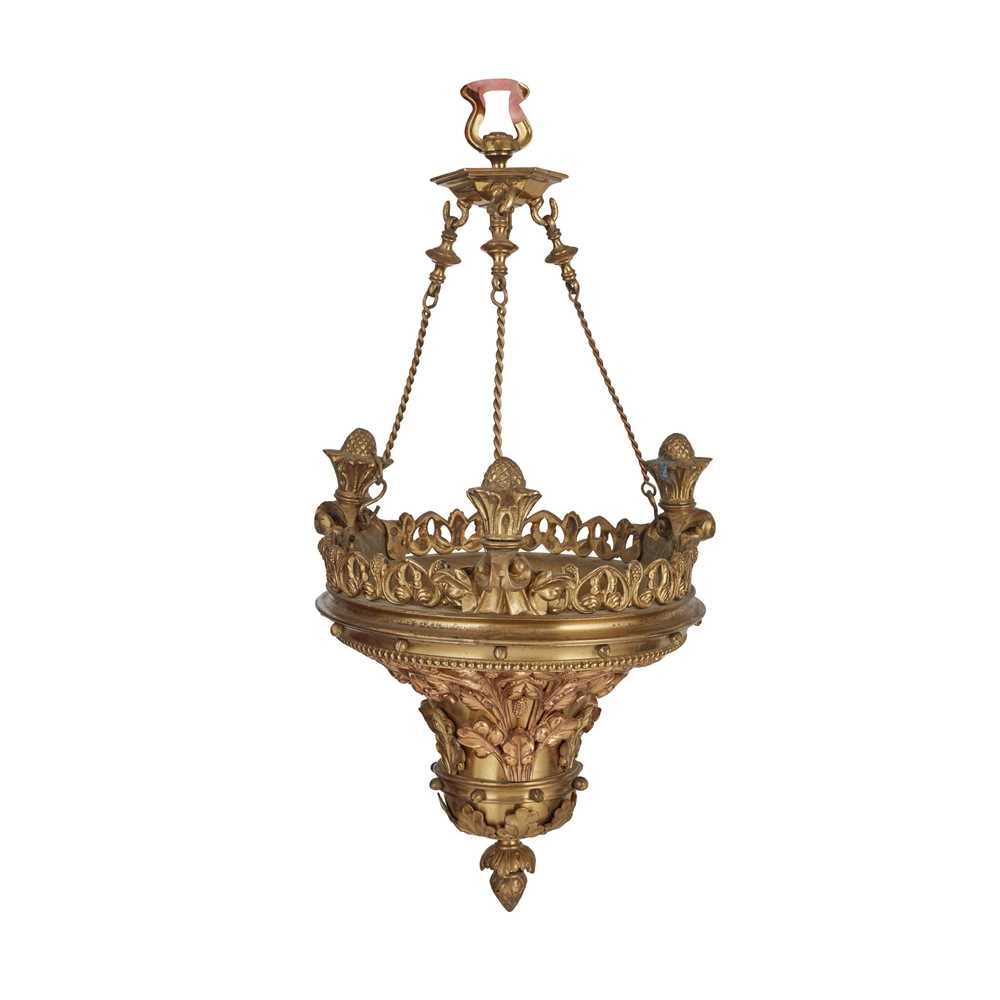 GOTHIC REVIVAL LANTERN, CIRCA 1890