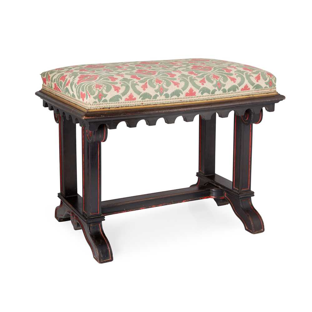 ENGLISH PAIR OF GOTHIC REVIVAL STOOLS, CIRCA 1880 - Image 2 of 14