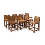 ROBERT ‘MOUSEMAN’ THOMPSON (1876-1955) SET OF EIGHT DINING CHAIRS, 1950's
