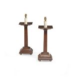 ENGLISH, MANNER OF SIR EDWIN LUTYENS PAIR OF ARTS & CRAFTS TABLE LAMPS, CIRCA 1920