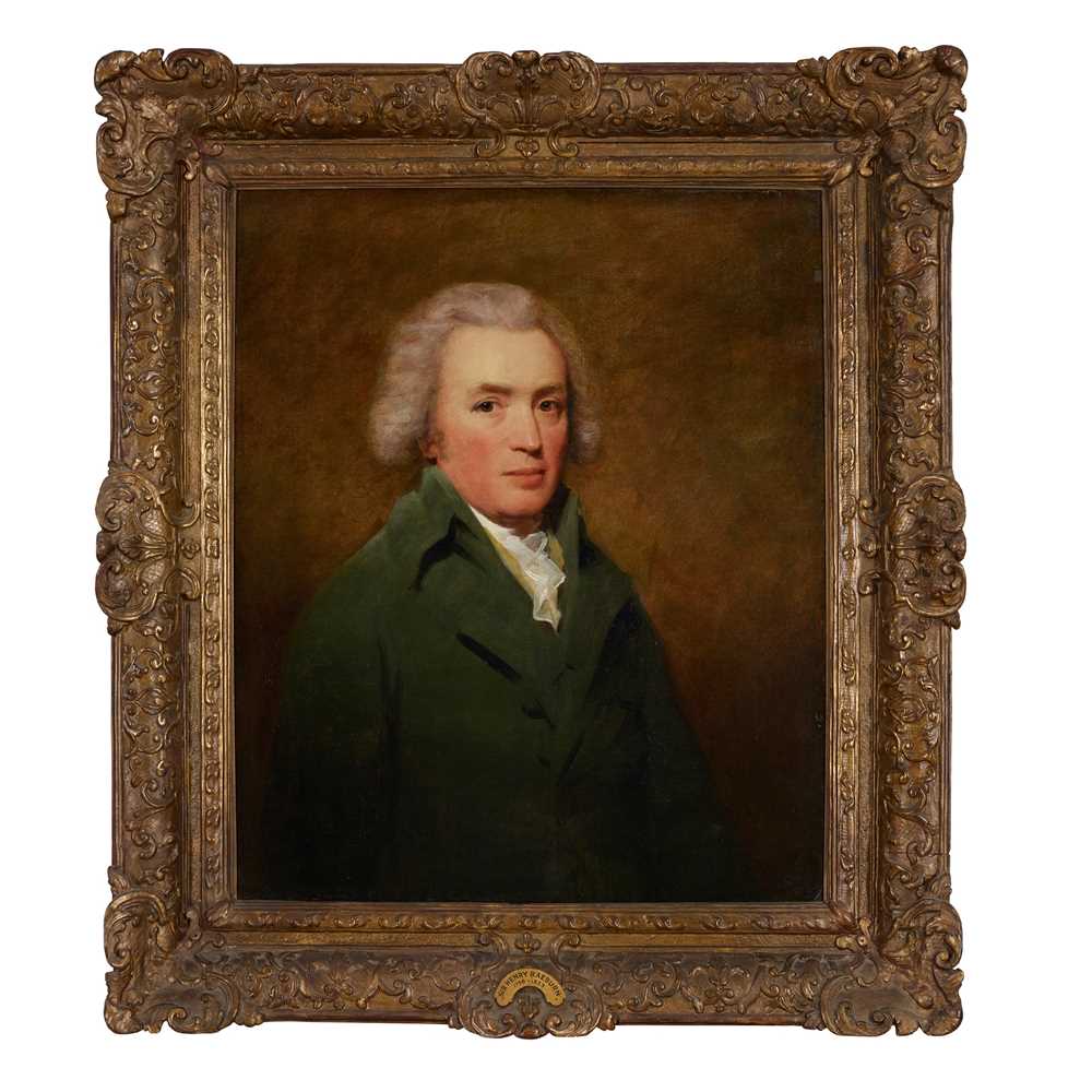 SIR HENRY RAEBURN R.A. (SCOTTISH 1756-1823) HALF-LENGTH PORTRAIT OF JAMES NEWBIGGING OF WHITEHOUSE - Image 2 of 3