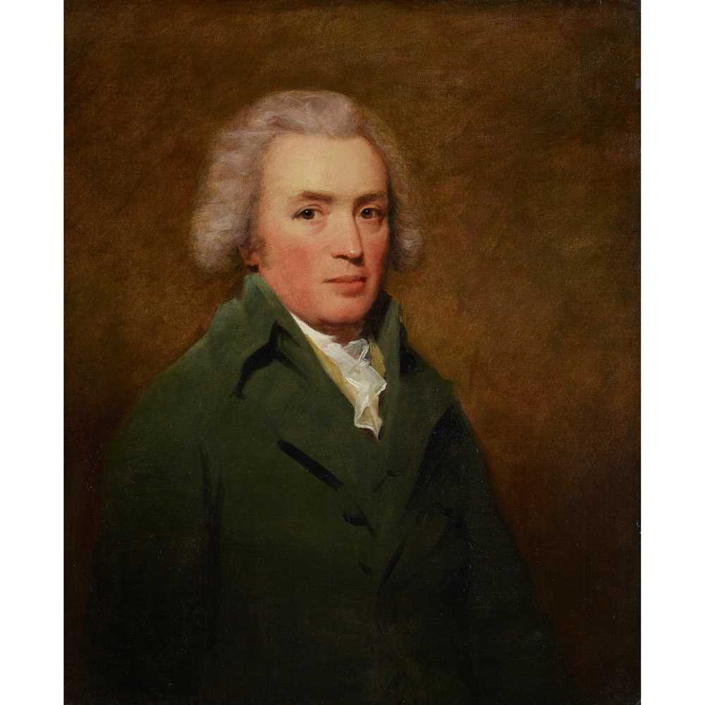 SIR HENRY RAEBURN R.A. (SCOTTISH 1756-1823) HALF-LENGTH PORTRAIT OF JAMES NEWBIGGING OF WHITEHOUSE