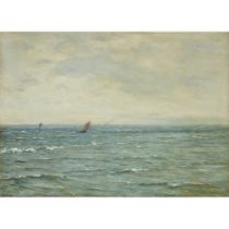 JOSEPH HENDERSON R.S.W. (SCOTTISH 1832-1908) FISHING BOATS IN OPEN SEA