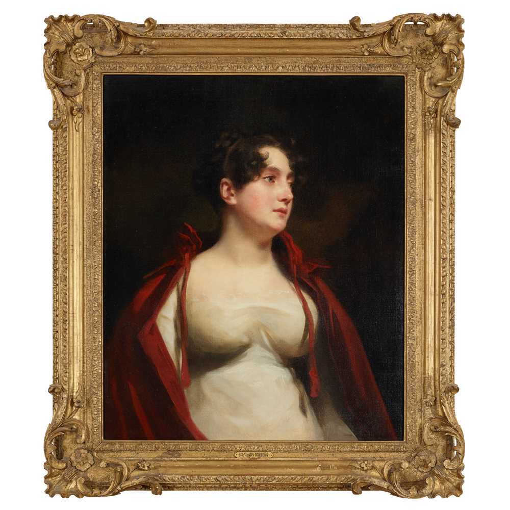 SIR HENRY RAEBURN R.A. (SCOTTISH 1756-1823) HALF-LENGTH PORTRAIT OF MRS WILLIAM MACKENZIE - Image 2 of 3