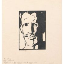 Horace Brodzky (Australian 1885-1969) Anarchist (Self-Portrait), 1914