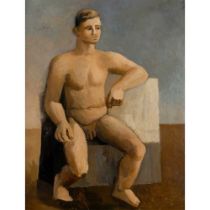§ Keith Vaughan (British 1912-1977) Seated Man, c.1937-38