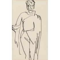 Ernst Ludwig Kirchner (German 1880-1938) Untitled (Standing Figure)
