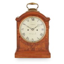REGENCY SATINWOOD BRACKET CLOCK, BY CATLING, WELLINGBOROUGH EARLY 19TH CENTURY