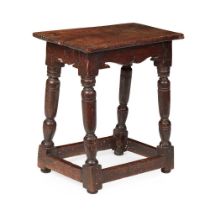 OAK JOINT STOOL 17TH CENTURY