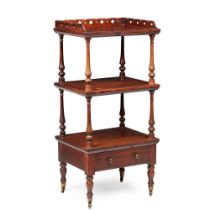 Y REGENCY ROSEWOOD WHATNOT EARLY 19TH CENTURY