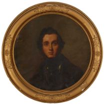 19TH CENTURY BRITISH SCHOOL HEAD AND SHOULDER PORTRAIT OF A YOUNG MAN, PRESUMED TO BE A MEMBER OF TH