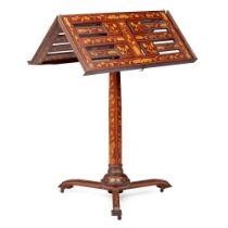 DUTCH MARQUETRY QUARTET MUSIC STAND 19TH CENTURY