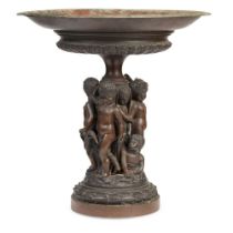 ITALIAN BRONZE TAZZA 19TH CENTURY