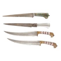 FOUR NORTHERN INDIAN DAGGERS 19TH CENTURY